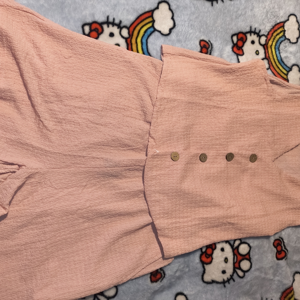 Pink Button-Down 2 Piece Set - image 1